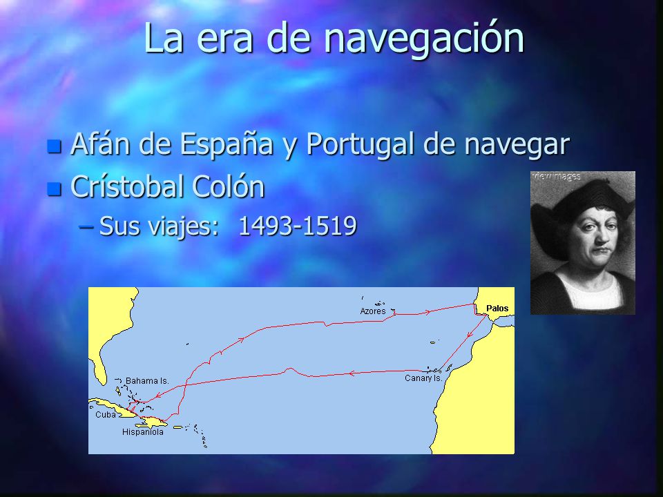 La era de navegación Afán de España y Portugal de navegar