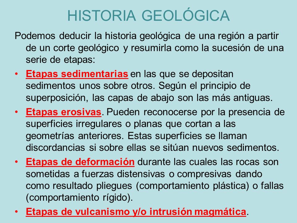 HISTORIA GEOLÓGICA