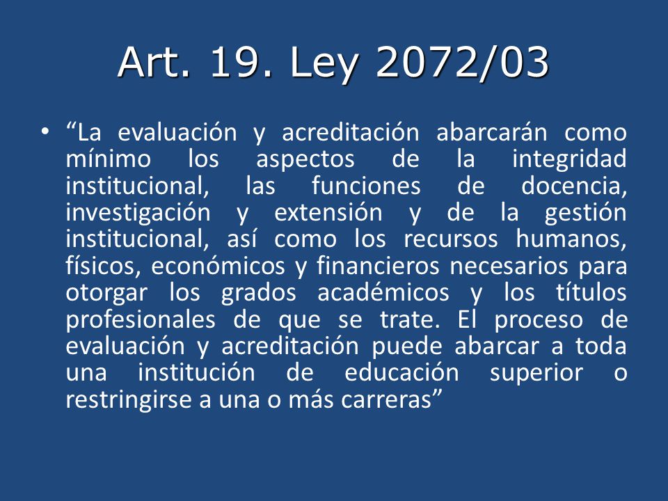 Art. 19. Ley 2072/03
