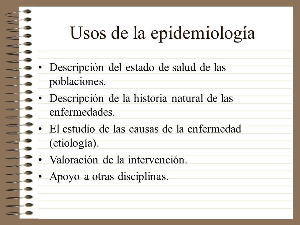 Usos de la epidemiología