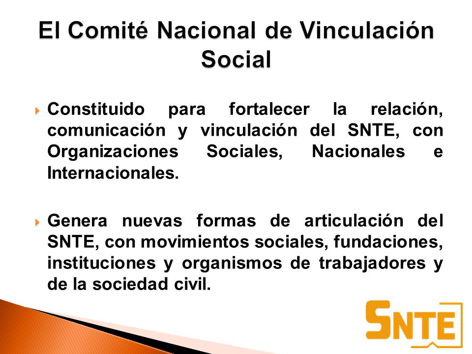 El Comité Nacional de Vinculación Social