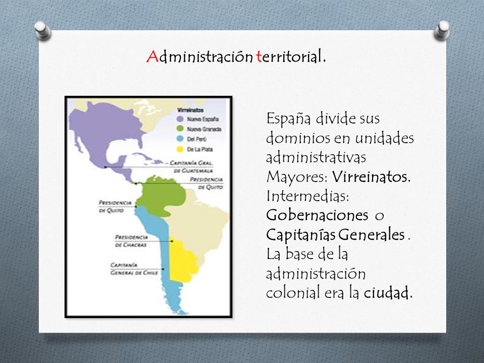 Administración territorial.