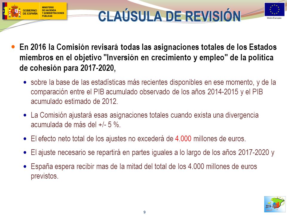 CLAÚSULA DE REVISIÓN