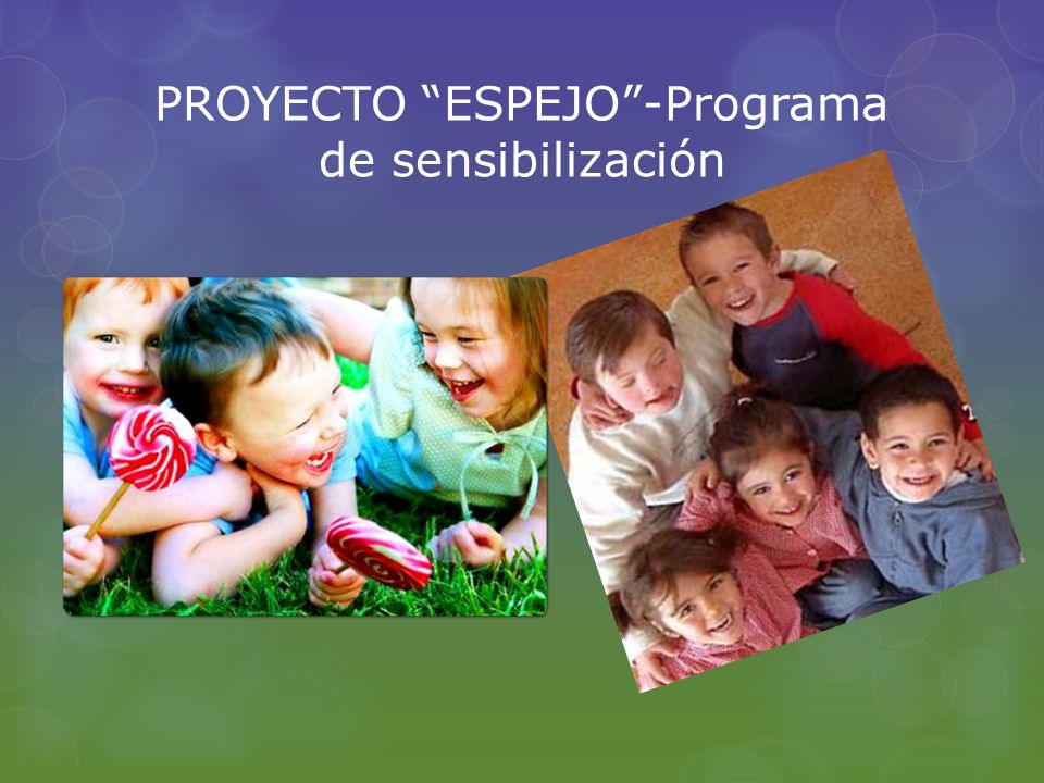 PROYECTO ESPEJO -Programa de sensibilización