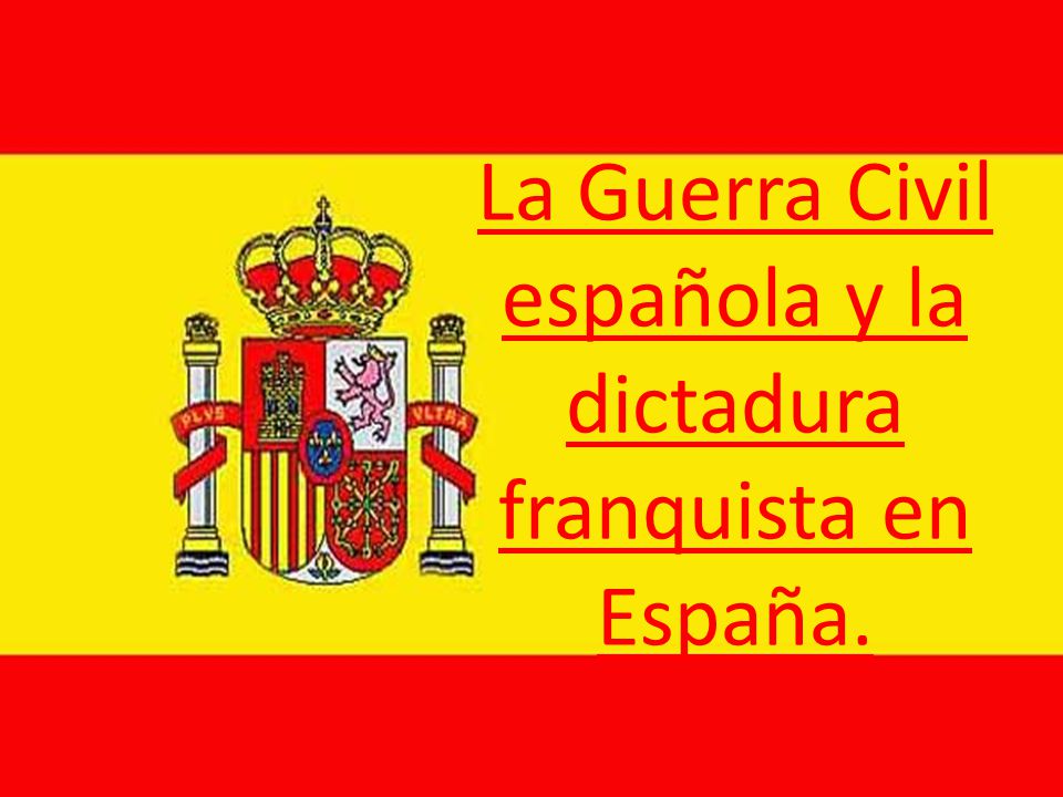 La Guerra Civil española y la dictadura franquista en España.