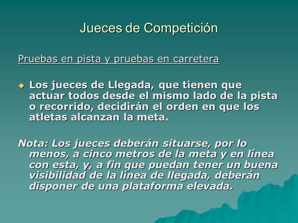 Jueces de Competición Pruebas en pista y pruebas en carretera