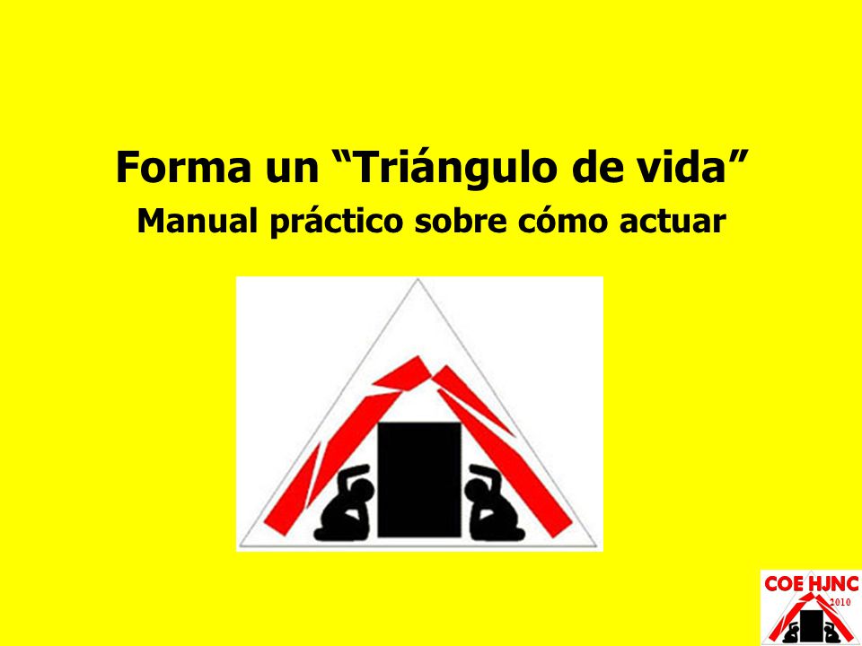 Forma un Triángulo de vida Manual práctico sobre cómo actuar
