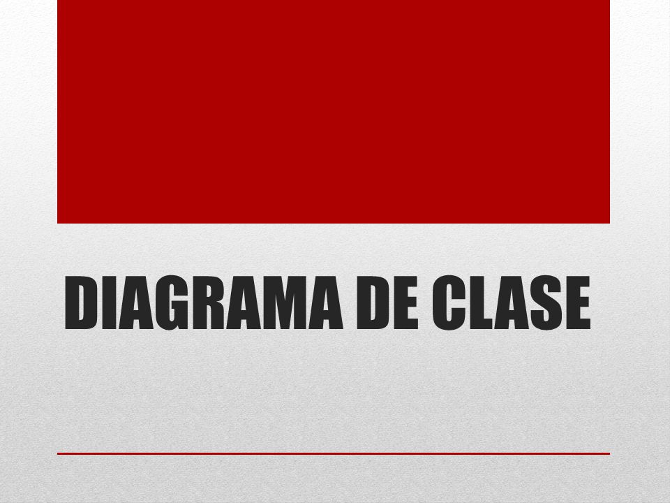 DIAGRAMA DE CLASE