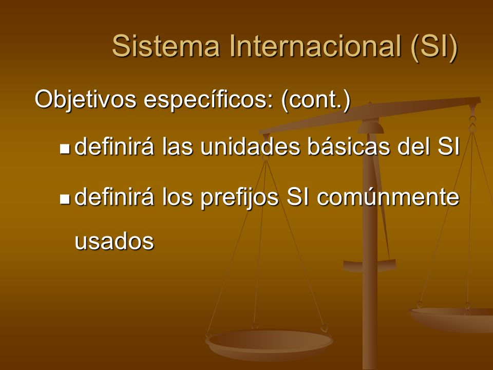 Sistema Internacional (SI)