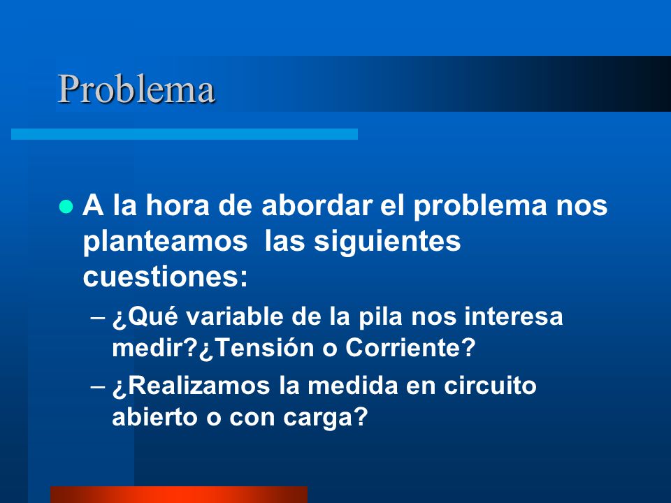 Problema A la hora de abordar el problema nos planteamos las siguientes cuestiones: