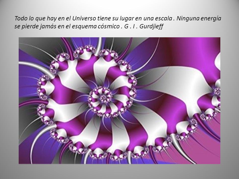 Todo lo que hay en el Universo tiene su lugar en una escala