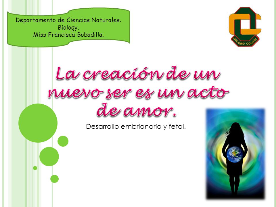 La creación de un nuevo ser es un acto de amor.