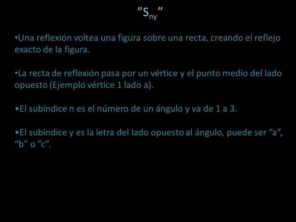 Sny Una reflexión voltea una figura sobre una recta, creando el reflejo exacto de la figura.