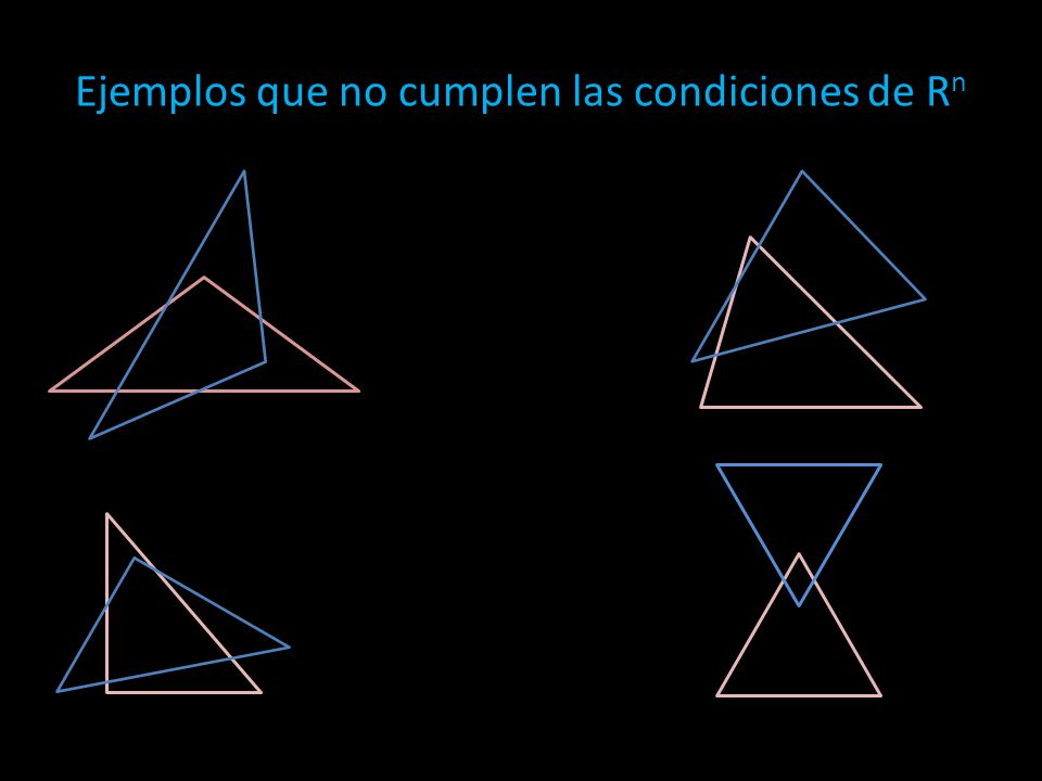 Ejemplos que no cumplen las condiciones de Rn