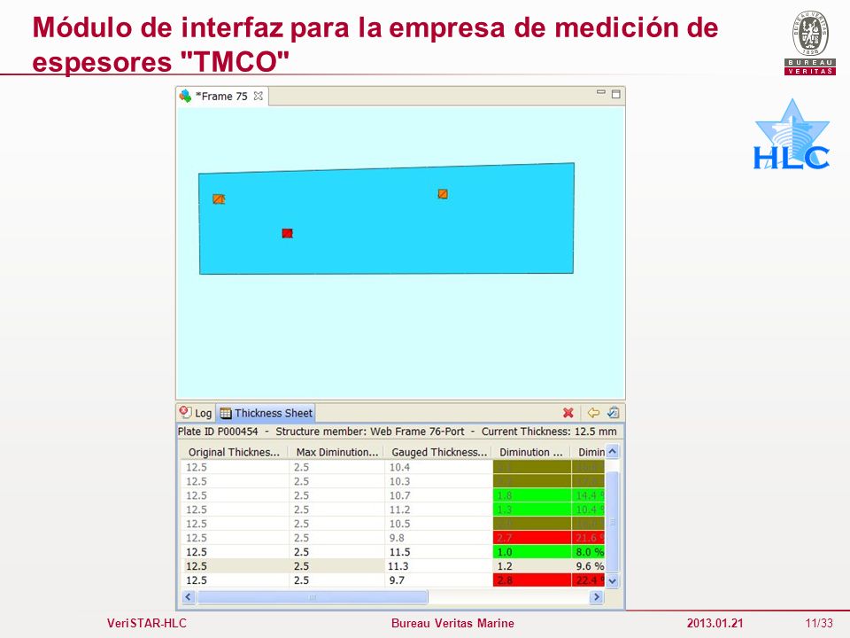 Módulo de interfaz para la empresa de medición de espesores TMCO