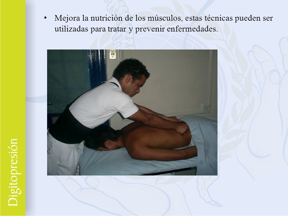 Mejora la nutrición de los músculos, estas técnicas pueden ser utilizadas para tratar y prevenir enfermedades.