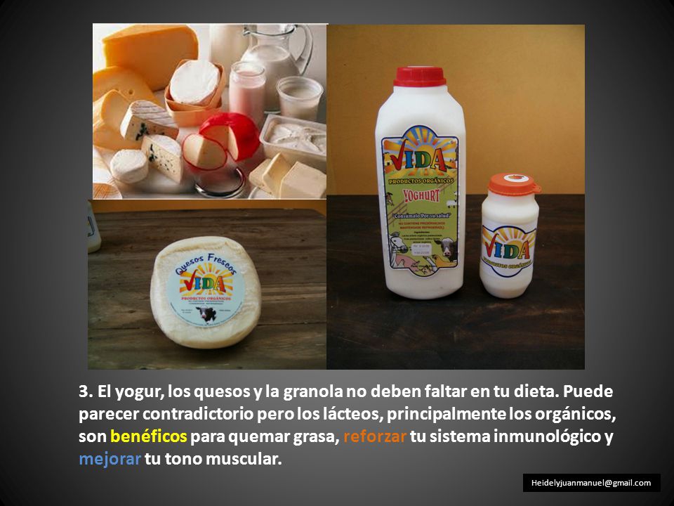3. El yogur, los quesos y la granola no deben faltar en tu dieta