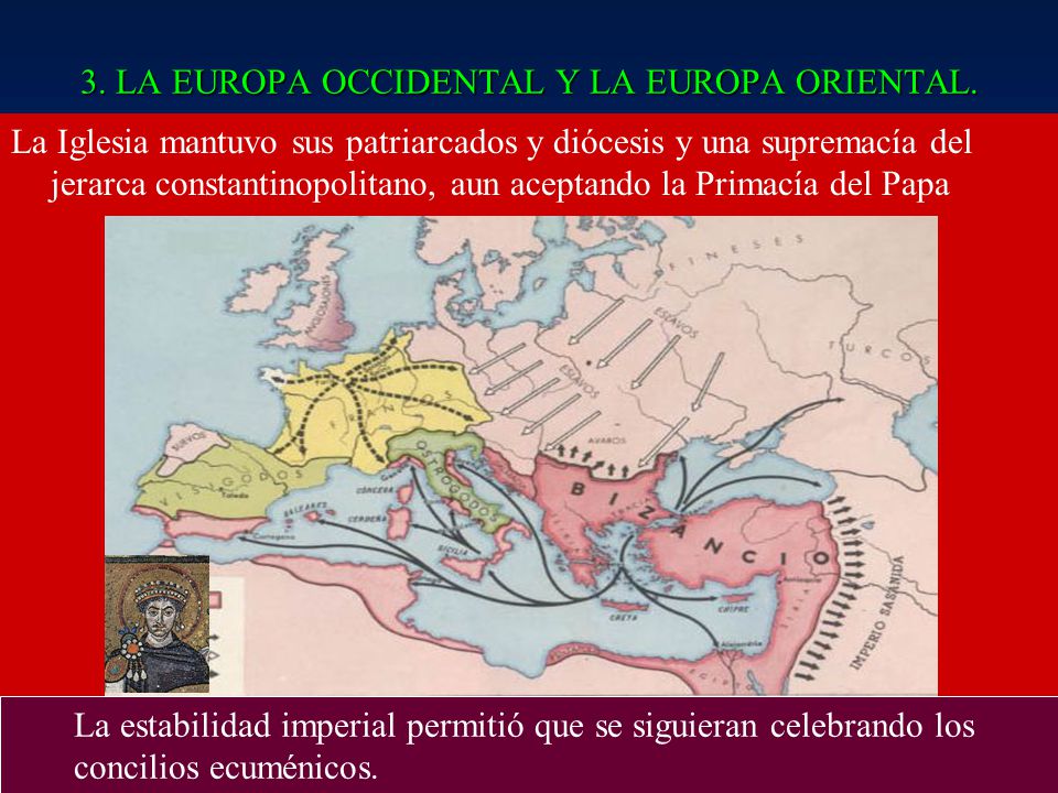 3. LA EUROPA OCCIDENTAL Y LA EUROPA ORIENTAL.