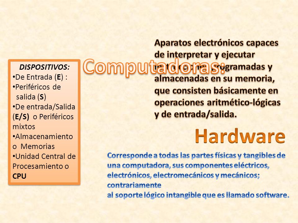Computadoras: Hardware