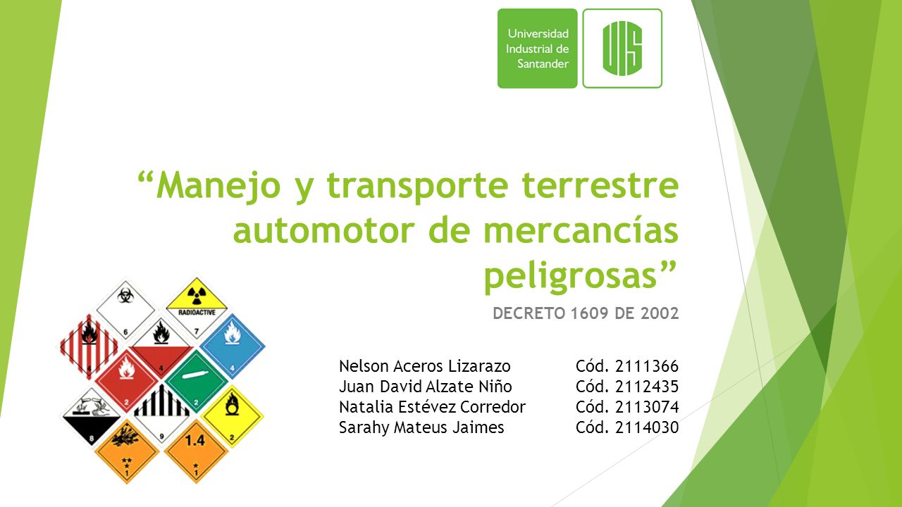 Manejo y transporte terrestre automotor de mercancías peligrosas