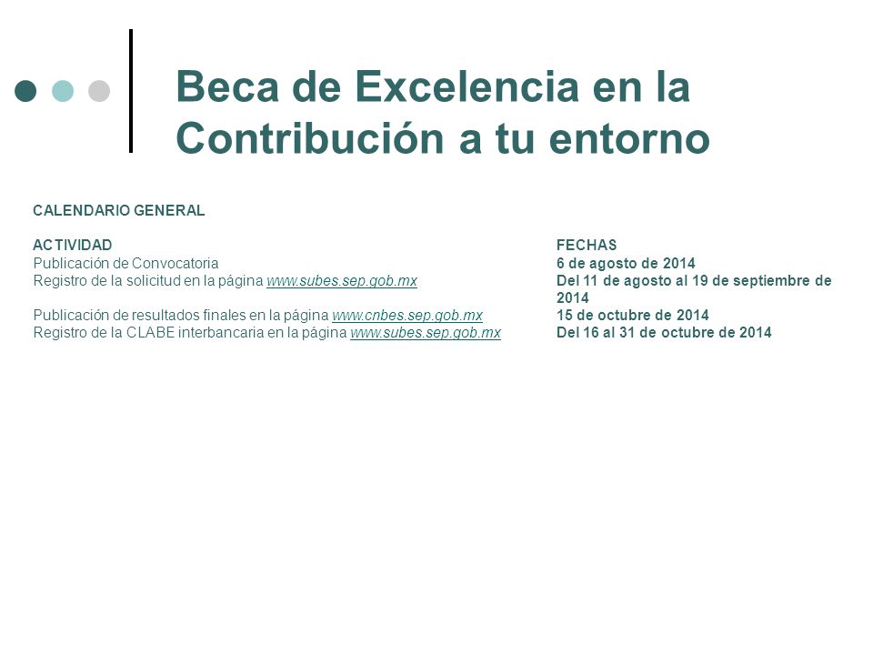 Beca de Excelencia en la Contribución a tu entorno