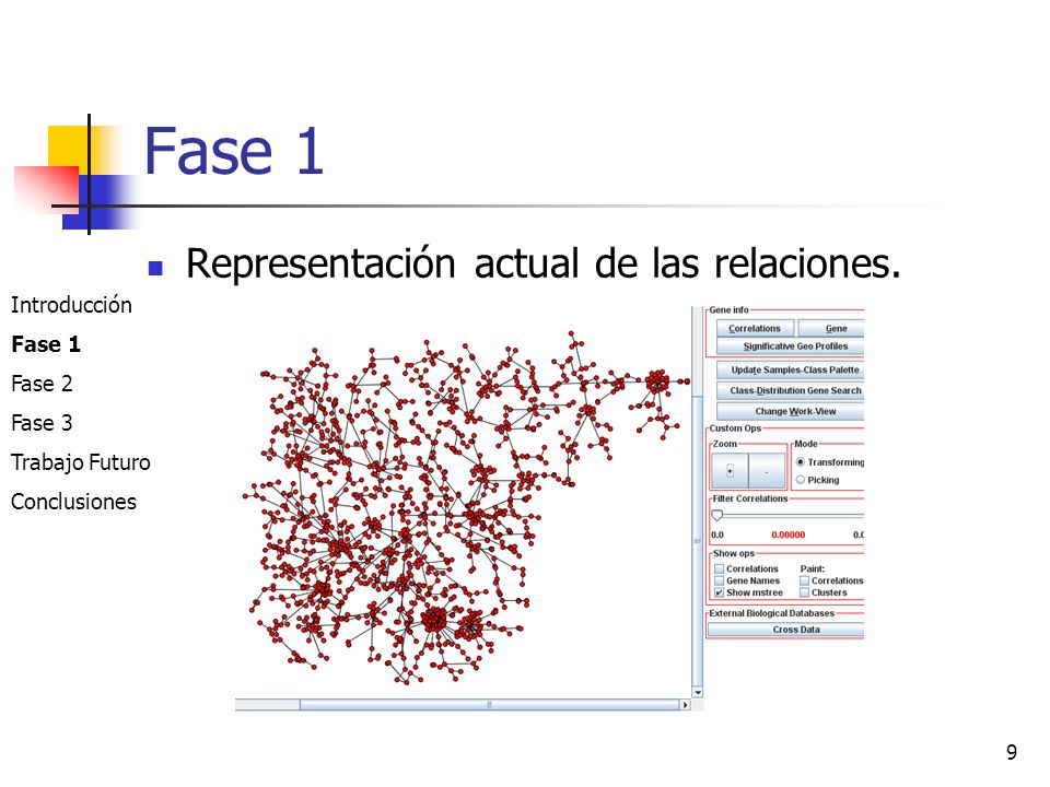 Fase 1 Representación actual de las relaciones. Introducción Fase 1