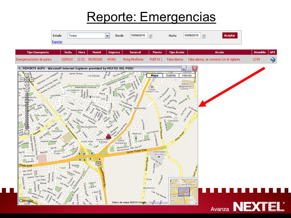Reporte: Emergencias