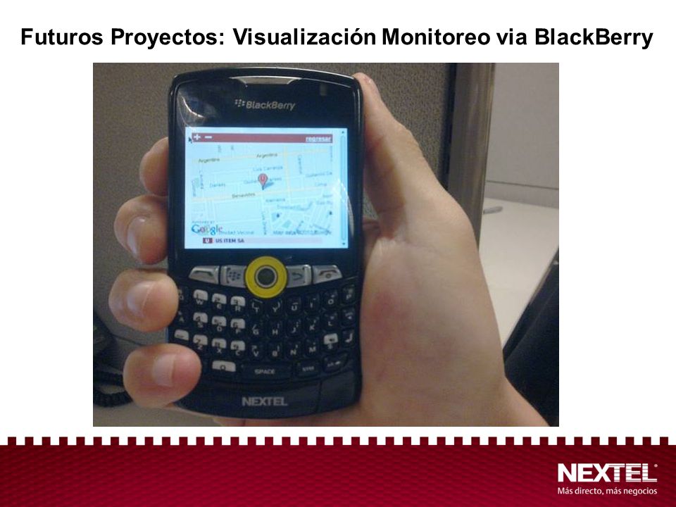 Futuros Proyectos: Visualización Monitoreo via BlackBerry