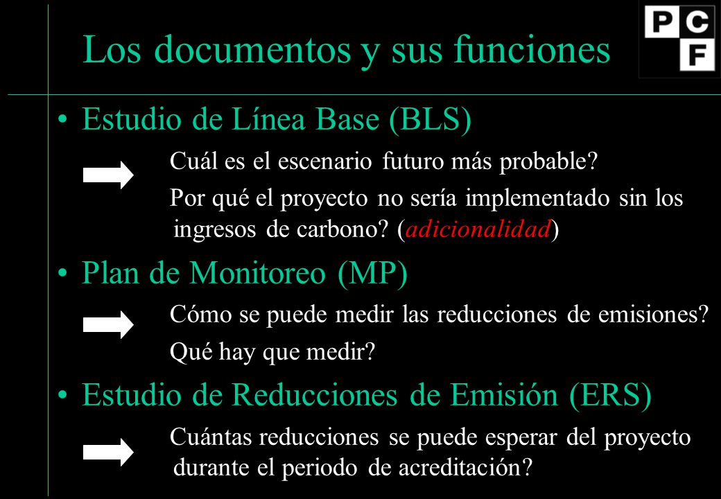 Los documentos y sus funciones