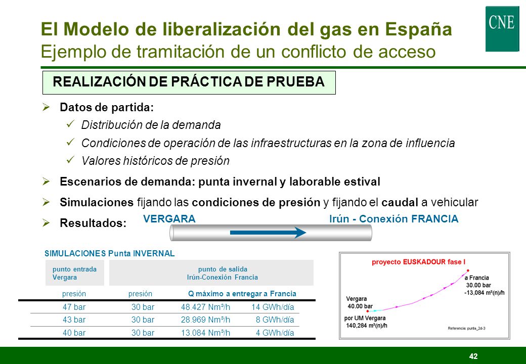 El Modelo de liberalización del gas en España Ejemplo de tramitación de un conflicto de acceso
