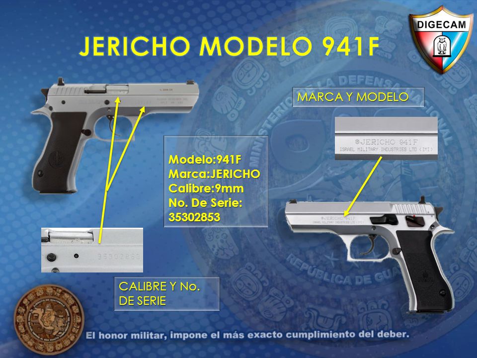 JERICHO MODELO 941F MARCA Y MODELO Modelo:941F