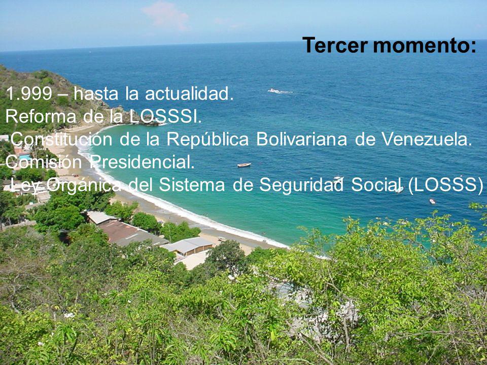 Tercer momento: – hasta la actualidad. Reforma de la LOSSSI.