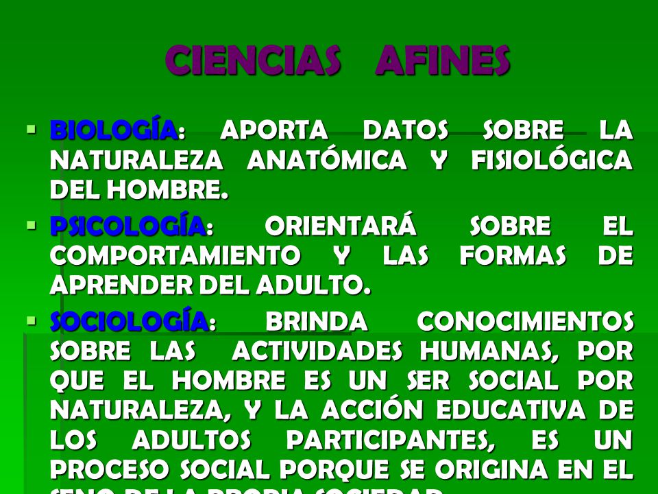 CIENCIAS AFINES BIOLOGÍA: APORTA DATOS SOBRE LA NATURALEZA ANATÓMICA Y FISIOLÓGICA DEL HOMBRE.