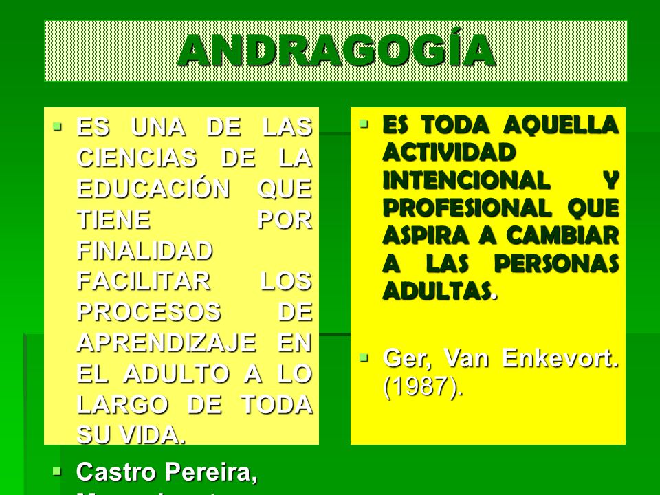 ANDRAGOGÍA