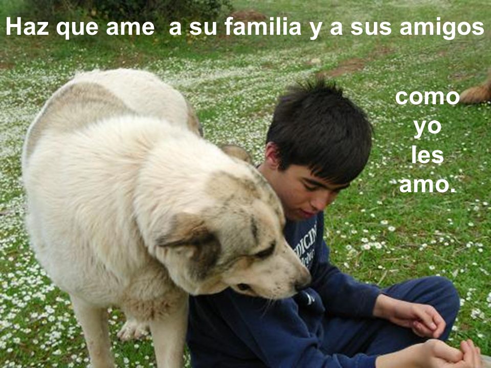 Haz que ame a su familia y a sus amigos