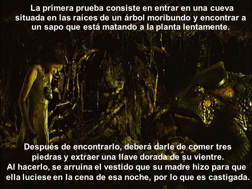 La primera prueba consiste en entrar en una cueva situada en las raíces de un árbol moribundo y encontrar a un sapo que está matando a la planta lentamente.