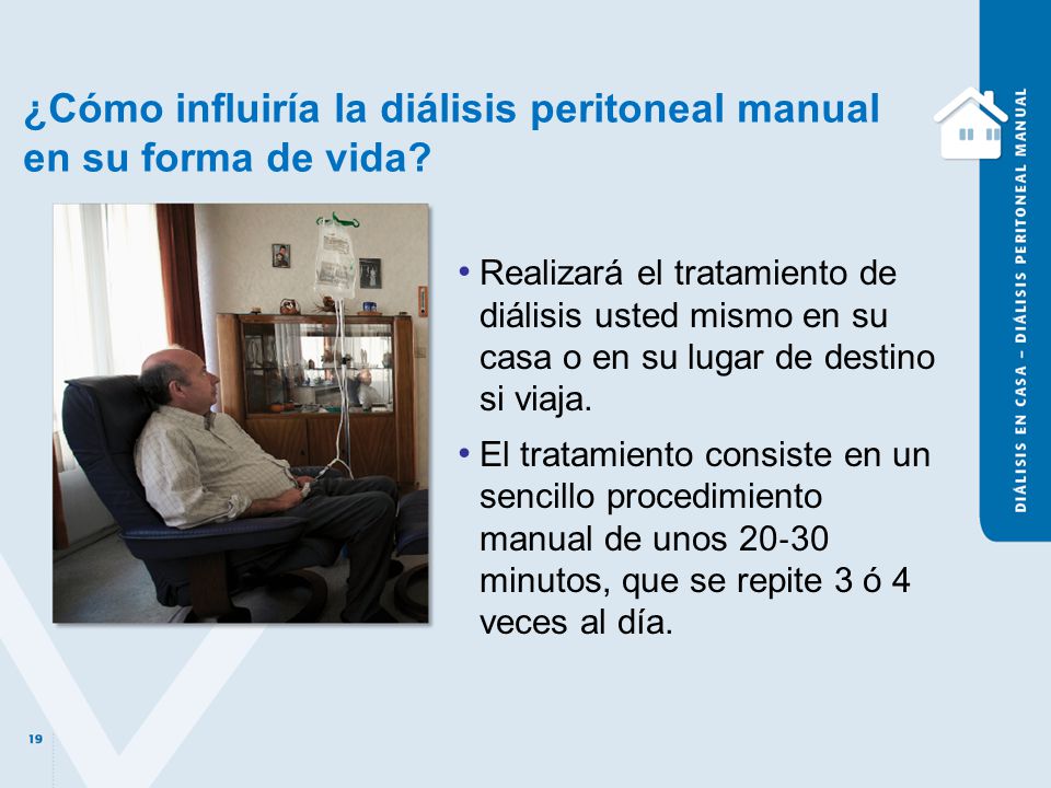 ¿Cómo influiría la diálisis peritoneal manual en su forma de vida