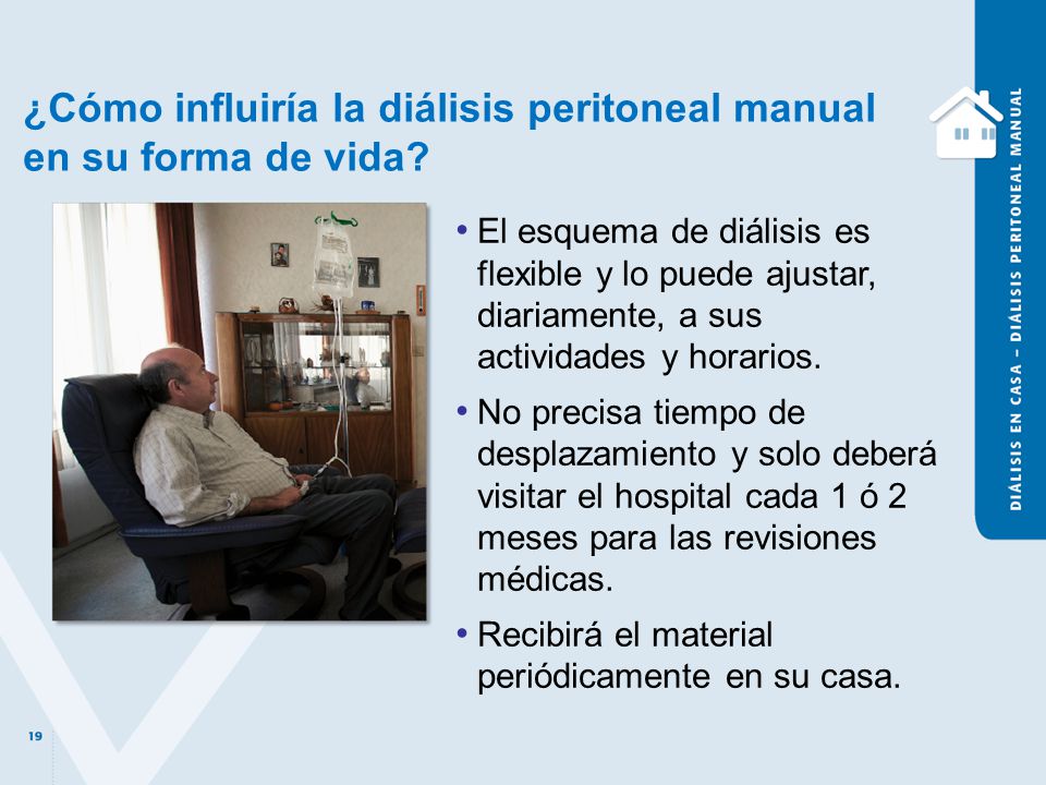 ¿Cómo influiría la diálisis peritoneal manual en su forma de vida