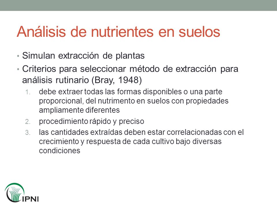 Análisis de nutrientes en suelos