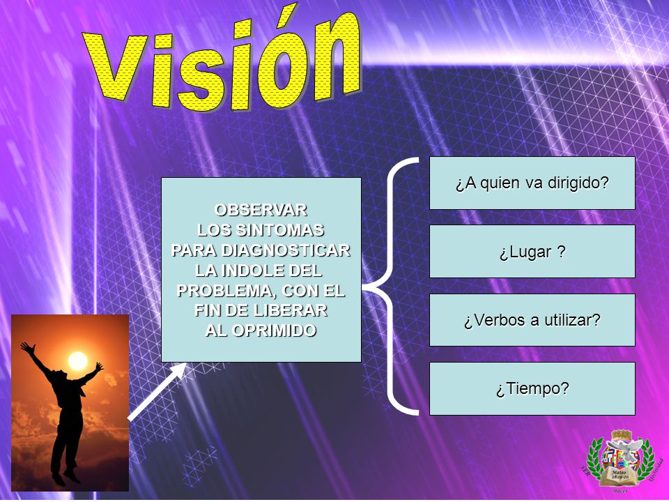 Visión ¿A quien va dirigido OBSERVAR LOS SINTOMAS PARA DIAGNOSTICAR