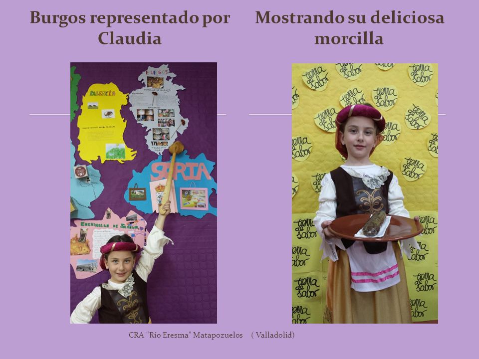 Burgos representado por Claudia Mostrando su deliciosa morcilla