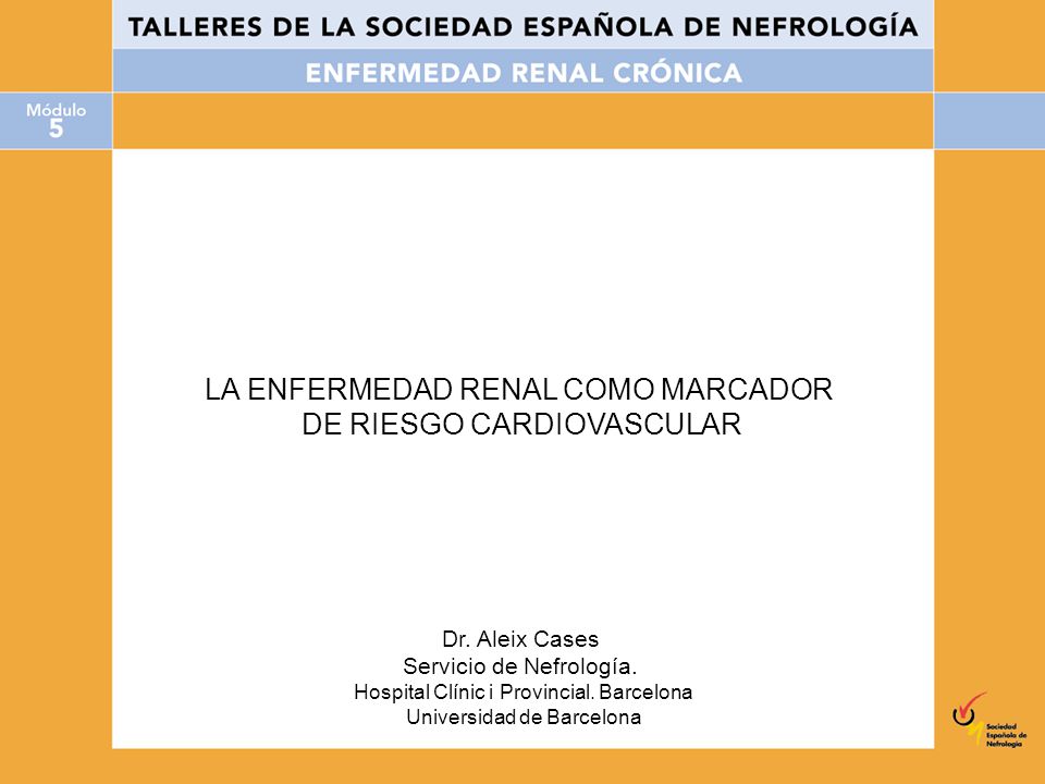 LA ENFERMEDAD RENAL COMO MARCADOR DE RIESGO CARDIOVASCULAR