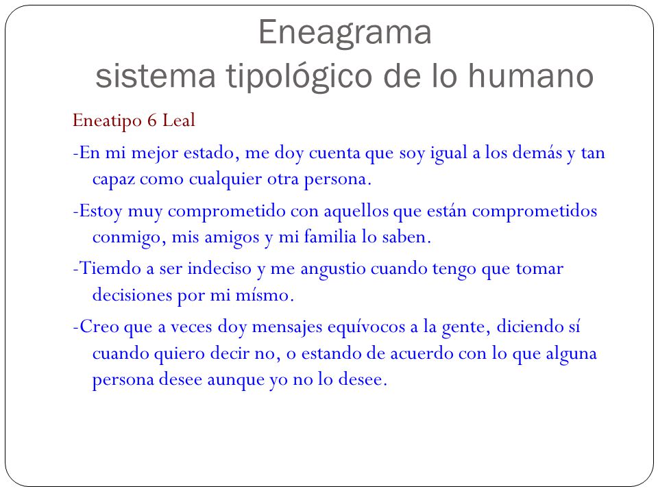 Eneagrama sistema tipológico de lo humano