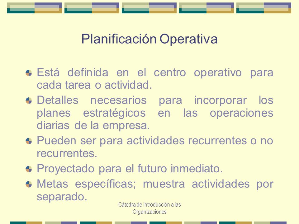 Planificación Operativa
