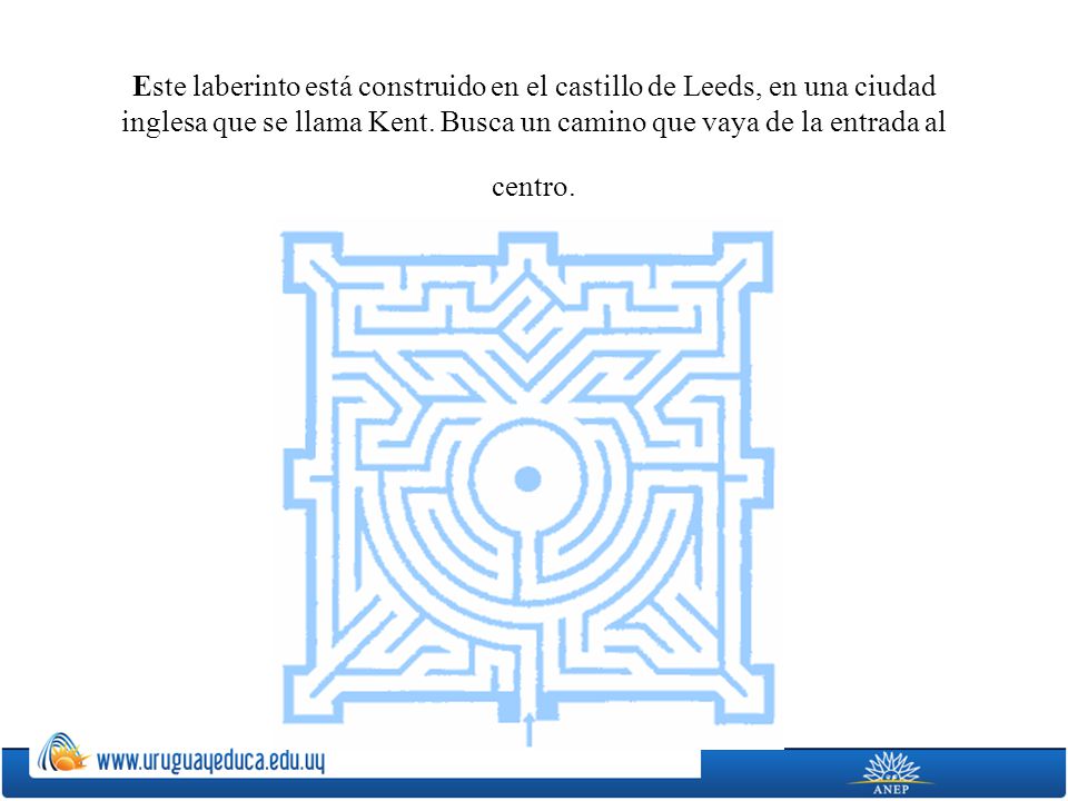 Este laberinto está construido en el castillo de Leeds, en una ciudad inglesa que se llama Kent.