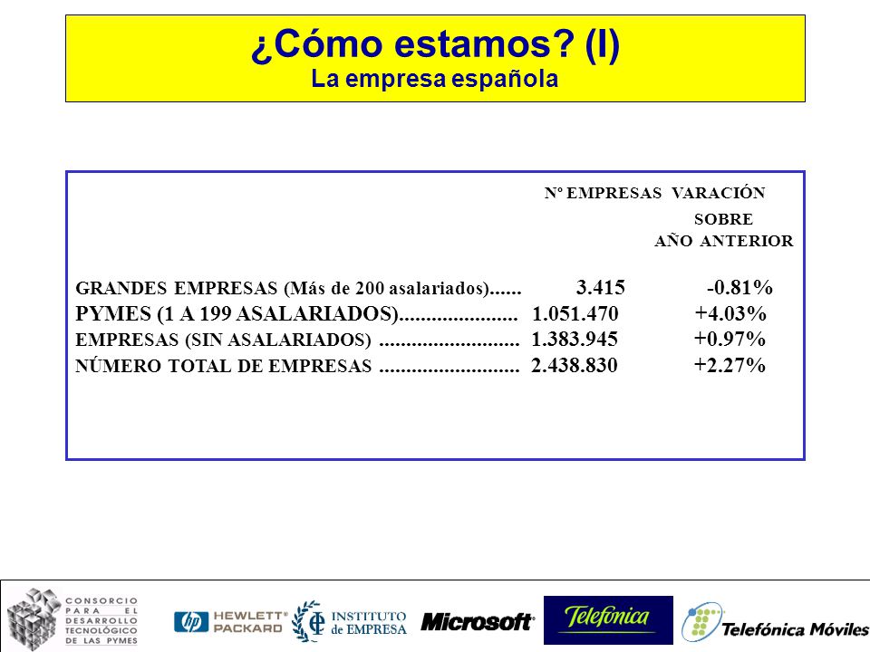 ¿Cómo estamos (I) La empresa española