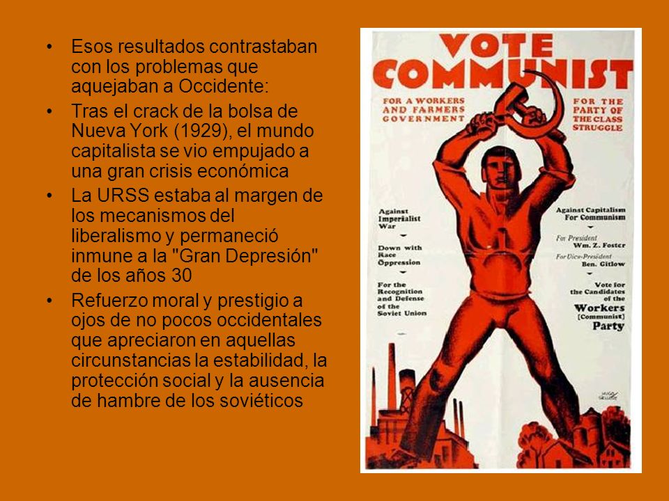 Esos resultados contrastaban con los problemas que aquejaban a Occidente: