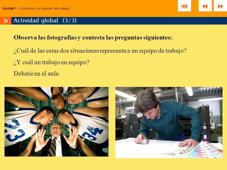 Unidad 1 – El entorno y el equipo de trabajo