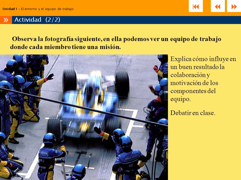 Unidad 1 – El entorno y el equipo de trabajo