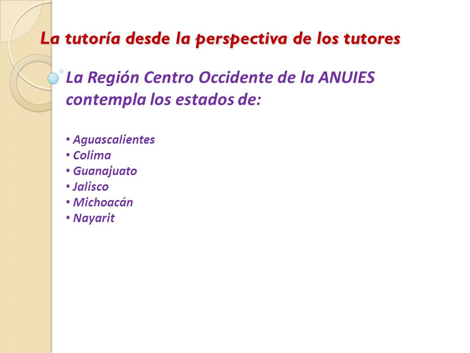 La tutoría desde la perspectiva de los tutores